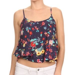 Ambiance Floral Crop Top